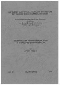 Vorderes Coverbild Brandverhalten von Stahlbetonplatten im baupraktischen Einbauzustand