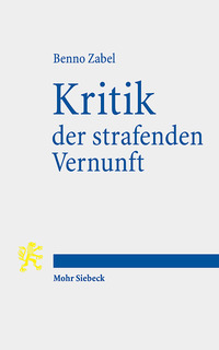 Vorderes Coverbild Kritik der strafenden Vernunft