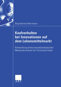 Vorderes Coverbild Kaufverhalten bei Innovationen auf dem Lebensmittelmarkt