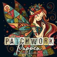 Vorderes Coverbild Patchwork Puppen Malbuch für Erwachsene
