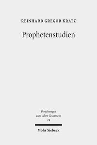 Vorderes Coverbild Prophetenstudien