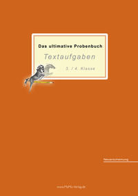 Vorderes Coverbild Das ultimative Probenbuch Textaufgaben 3./4. Klasse