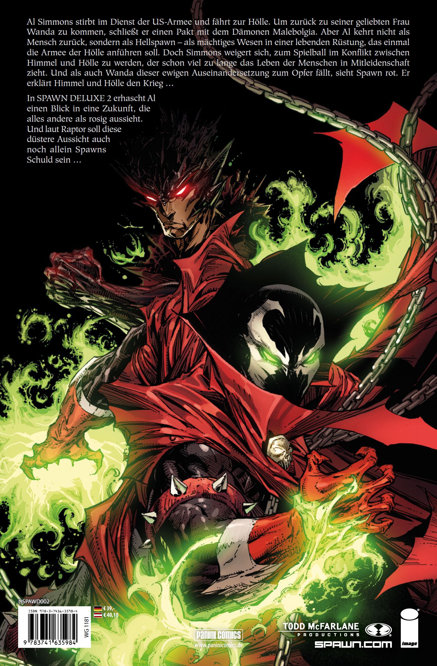 Rückseitencover Spawn Deluxe Collection