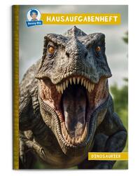 Vorderes Coverbild Benny Blu Hausaufgabenheft Dinosaurier