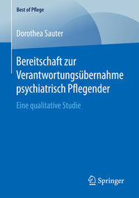 Vorderes Coverbild Bereitschaft zur Verantwortungsübernahme psychiatrisch Pflegender