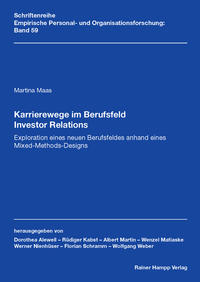 Vorderes Coverbild Karrierewege im Berufsfeld Investor Relations