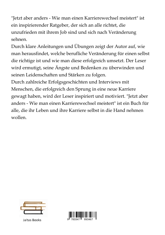 Rückseitencover Jetzt aber anders