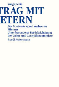 Vorderes Coverbild Der Mietvertrag mit mehreren Mietern