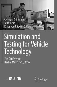 Vorderes Coverbild Simulation and Testing for Vehicle Technology