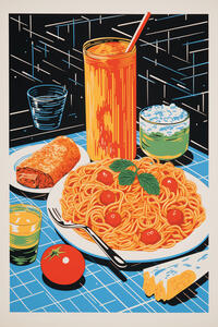 Vorderes Coverbild VE Pasta et al Klappkarte Motiv Pasta Peperonata 5 Ex.