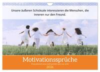Vorderes Coverbild Motivationssprüche Freundschaft (Wandkalender 2026 DIN A4 quer), CALVENDO Monatskalender