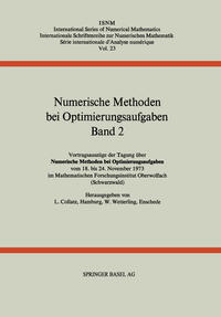 Vorderes Coverbild Numerische Methoden bei Optimierungsaufgaben
