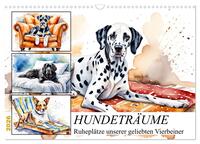 Vorderes Coverbild Hundeträume (Wandkalender 2026 DIN A3 quer), CALVENDO Monatskalender