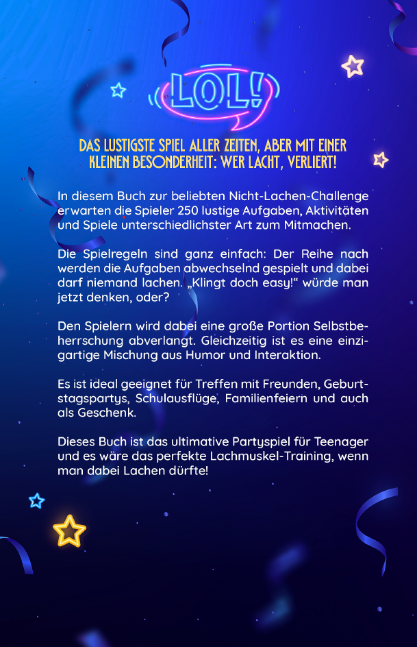 Rückseitencover LOL: Wer lacht, verliert!