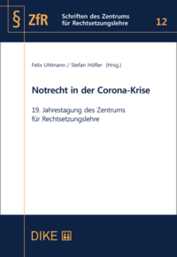 Vorderes Coverbild Notrecht in der Corona-Krise