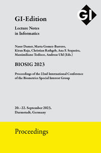 Vorderes Coverbild GI Edition Proceedings Band 339 "BIOSIG 2023"