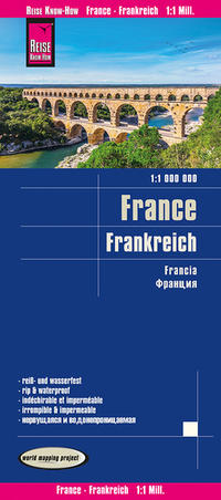 Vorderes Coverbild Reise Know-How Landkarte Frankreich / France (1:1.000.000)