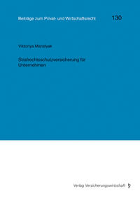 Vorderes Coverbild Strafrechtsschutzversicherung für Unternehmen