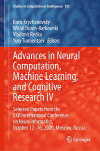 Vorderes Coverbild Advances in Neural Computation, Machine Learning, and Cognitive Research IV