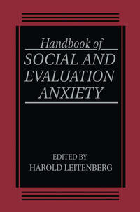 Vorderes Coverbild Handbook of Social and Evaluation Anxiety