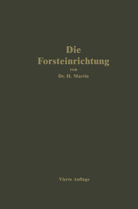 Vorderes Coverbild Die Forsteinrichtung