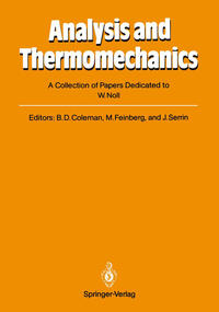 Vorderes Coverbild Analysis and Thermomechanics