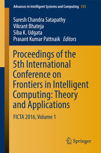 Vorderes Coverbild Proceedings of the 5th International Conference on Frontiers in Intelligent Computing: Theory and Applications