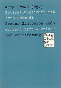 Vorderes Coverbild Gebirgslandschaft mit Arno Schmidt