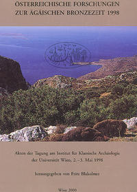 Vorderes Coverbild Österreichische Forschungen zur ägäischen Bronzezeit 1998