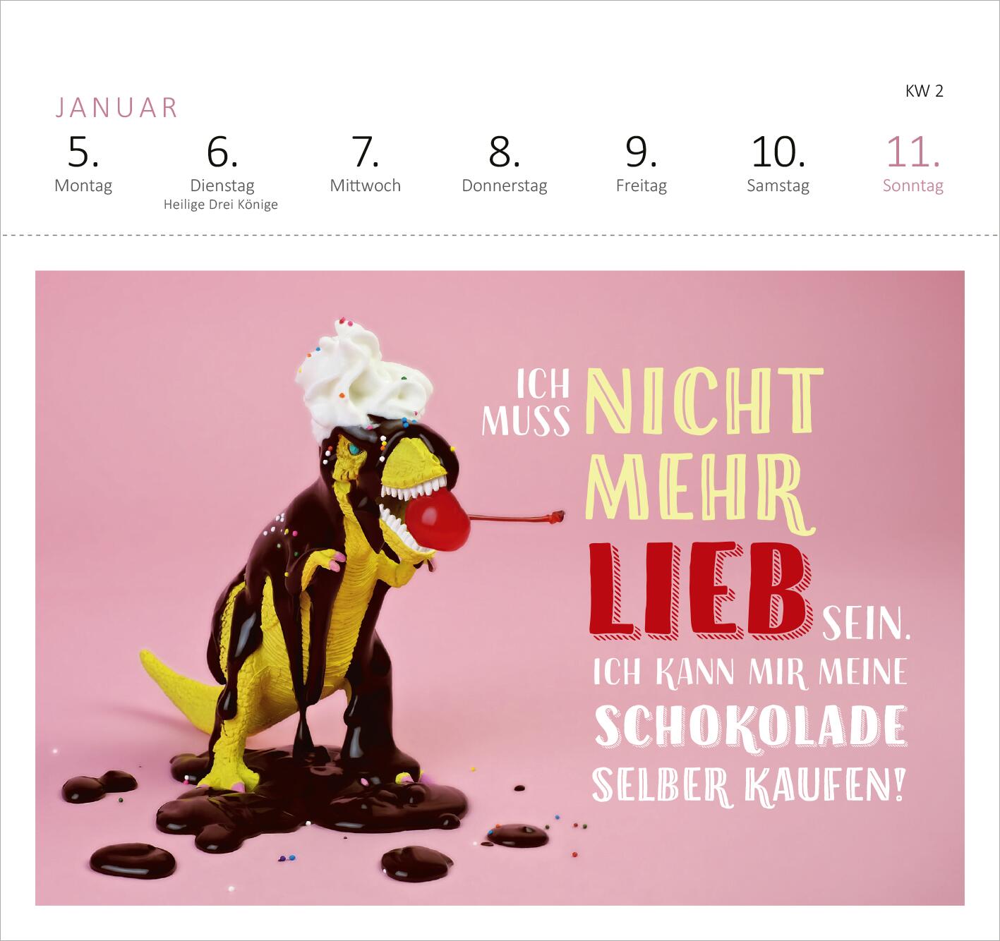 Beispielinhalt (Bild) Postkartenkalender Fehlt nur noch das Zelt, dann wäre der Zirkus hier perfekt. 2026