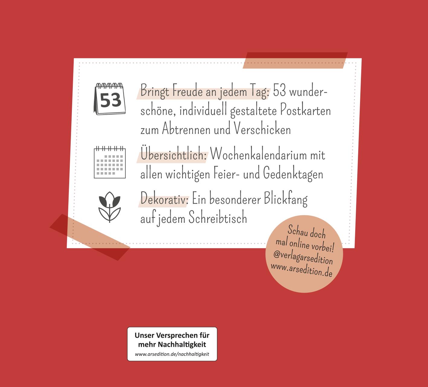 Rückseitencover Postkartenkalender Fehlt nur noch das Zelt, dann wäre der Zirkus hier perfekt. 2026