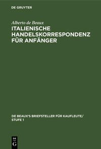 Vorderes Coverbild Italienische Handelskorrespondenz für Anfänger