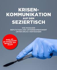 Vorderes Coverbild Krisenkommunikation auf dem Seziertisch