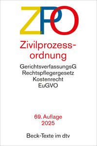 Vorderes Coverbild Zivilprozessordnung