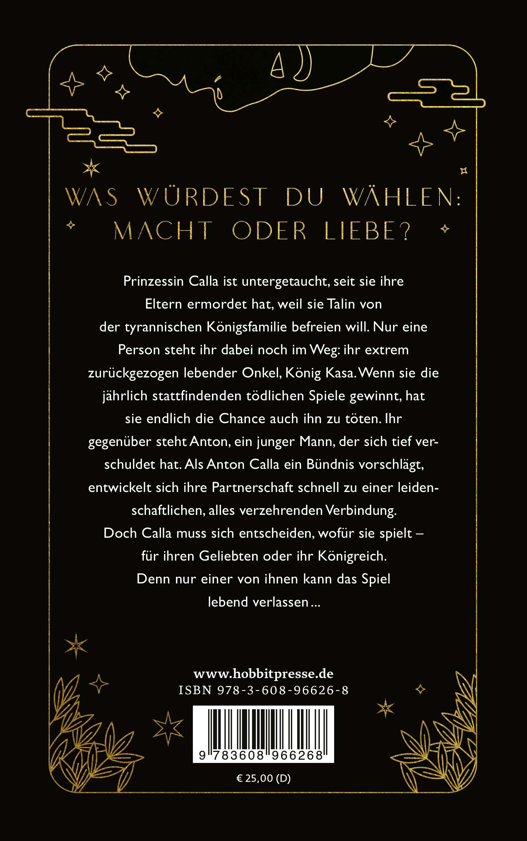 Rückseitencover Immortal Longings
