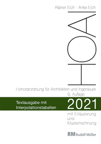 Vorderes Coverbild HOAI 2021