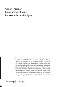 Vorderes Coverbild Andersmöglichsein. Zur Ästhetik des Designs