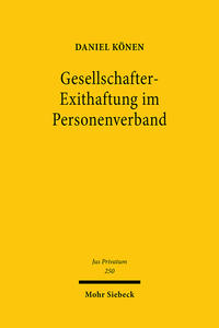 Vorderes Coverbild Gesellschafter-Exithaftung im Personenverband