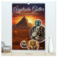 Vorderes Coverbild Ägytische Götter (hochwertiger Premium Wandkalender 2025 DIN A2 hoch), Kunstdruck in Hochglanz