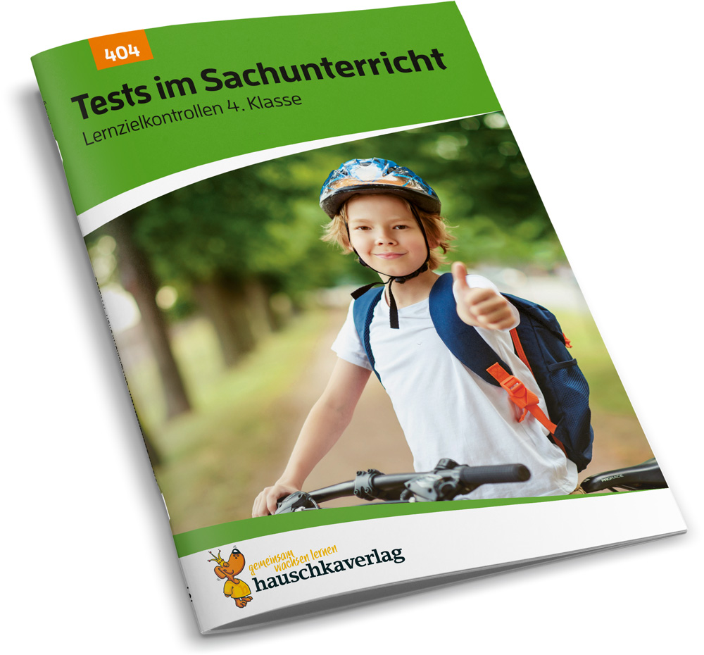 Beispielinhalt (Bild) Übungsheft mit Tests im Sachunterricht 4. Klasse