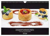 Vorderes Coverbild DESSERTVARIATIONEN (Wandkalender 2026 DIN A4 quer), CALVENDO Monatskalender