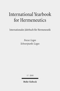 Vorderes Coverbild International Yearbook for Hermeneutics/Internationales Jahrbuch für Hermeneutik