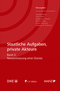 Vorderes Coverbild Staatliche Aufgaben, private Akteure