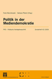 Vorderes Coverbild Politik in der Mediendemokratie