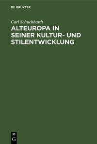 Vorderes Coverbild Alteuropa in seiner Kultur- und Stilentwicklung