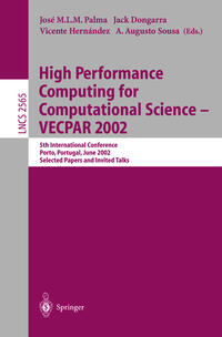 Vorderes Coverbild High Performance Computing for Computational Science - VECPAR 2002