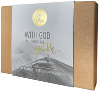 Vorderes Coverbild With God all things are possible - Postkartenset