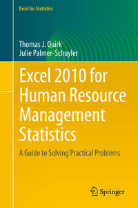Vorderes Coverbild Excel 2010 for Human Resource Management Statistics