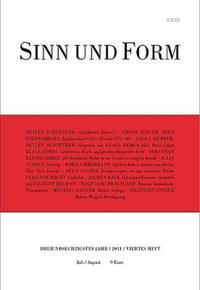 Vorderes Coverbild Sinn und Form 4/2011