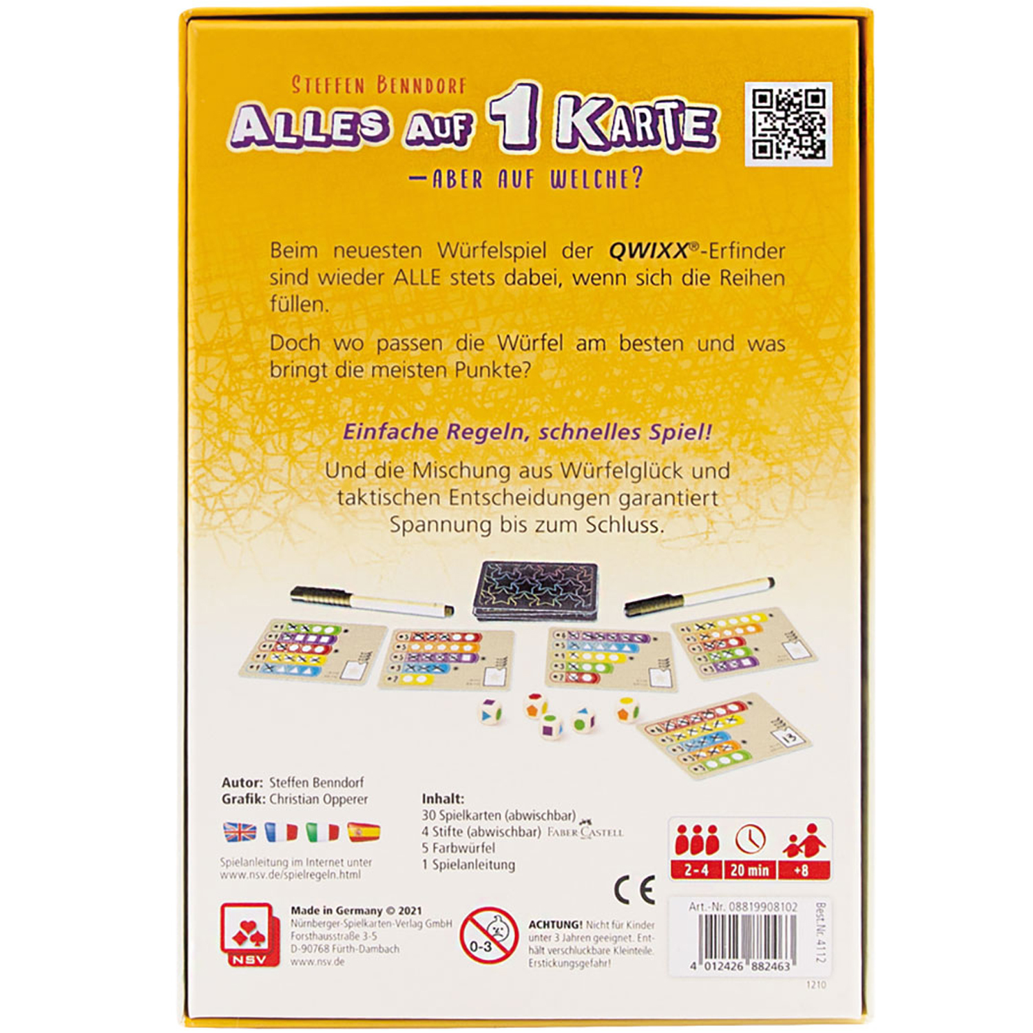 Rückseitencover Alles auf 1 Karte